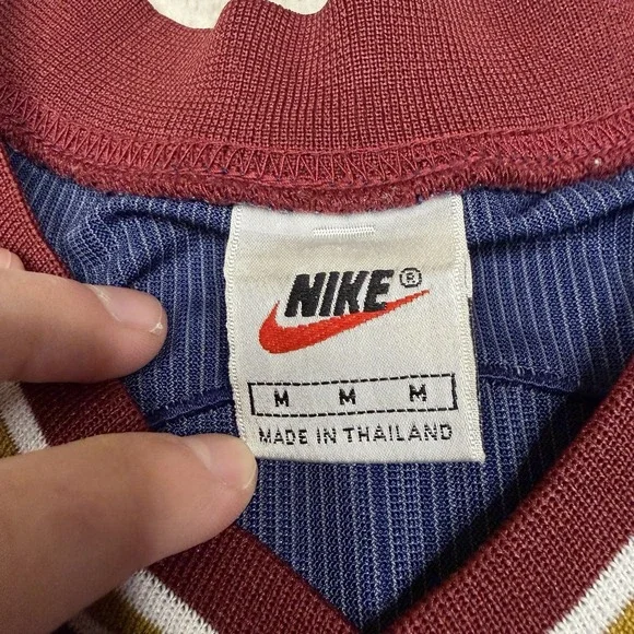 Vintage 90s Nike Basketball Jersey Mens Medium Blue Spell Out Embroidered Y2K - Picture 5 of 7